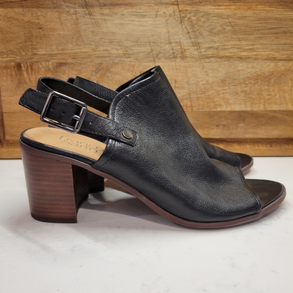 Franco Sarto Black Slingback Shoe/Sandal, Size 9M, NWOT.  Never worn.